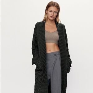 Zara Cable Knit Cardigan